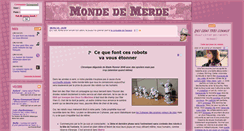 Desktop Screenshot of mondedemerde.net